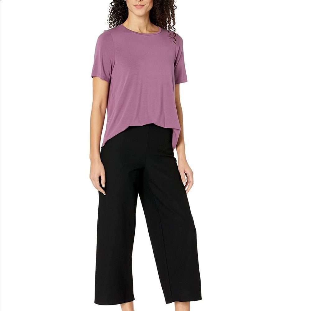 Vintage Talbots Wool Knit‎ High-Rise Cropped Heavyweight Straight Pants Black 10